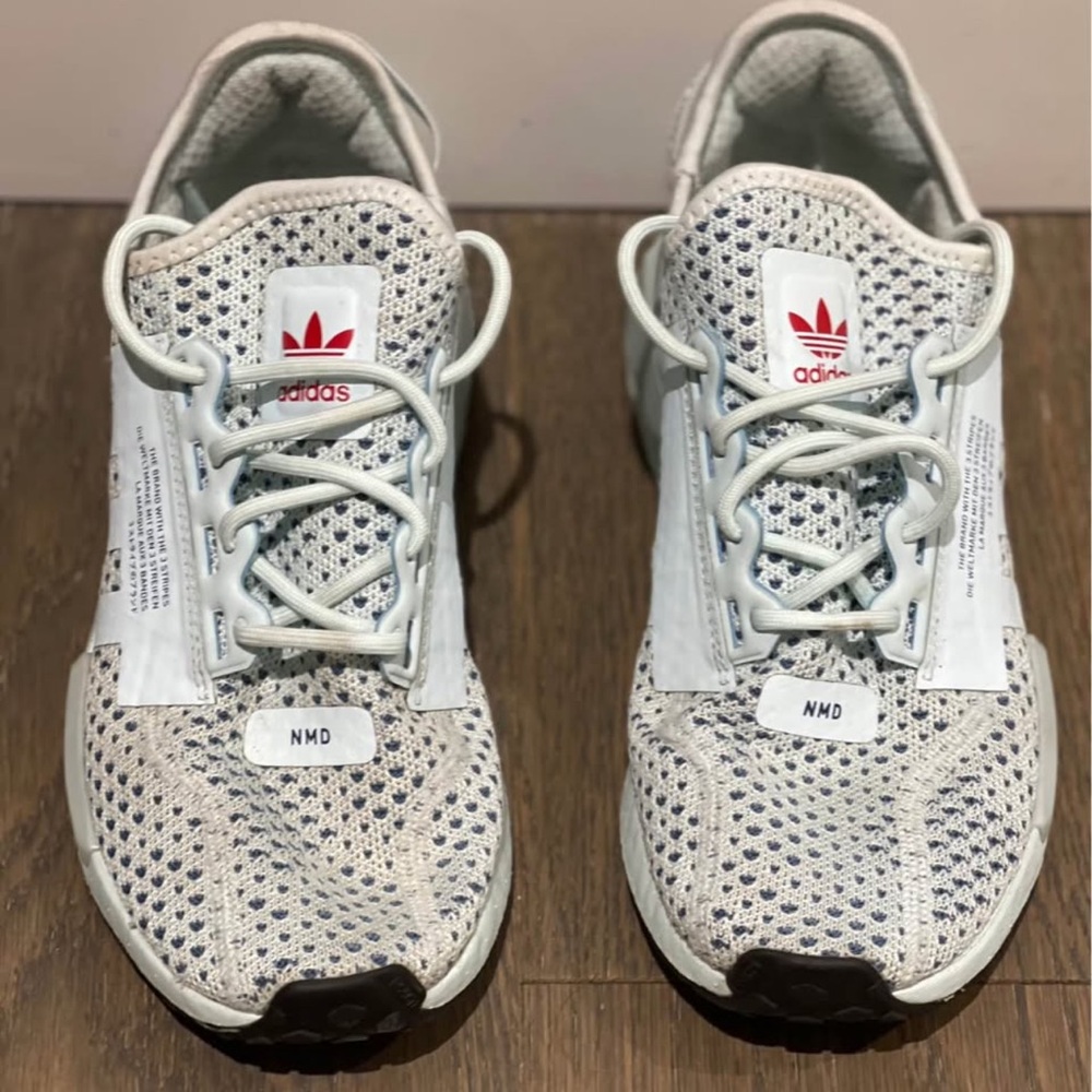 Adidas NMD Mesh Sneakers in blue and white youth 5.5